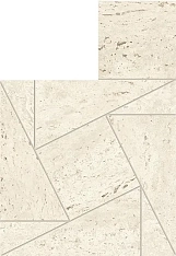 Atlas Concorde Marvel Travertine Mosaico Tessellation White Matt 22x26 / Атлас Конкорд Марвел Травертине Мосаико Тесселлатион Уайт Матт 22x26 